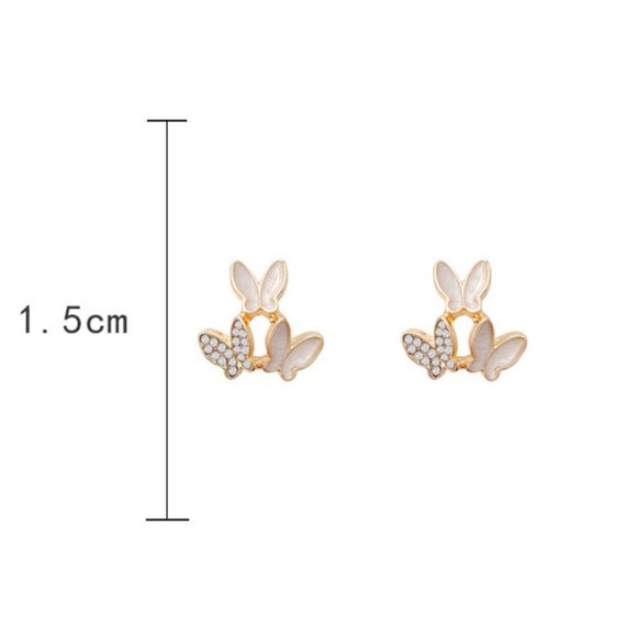 💙Butterfly Stud Earrings - Picture 4 of 12